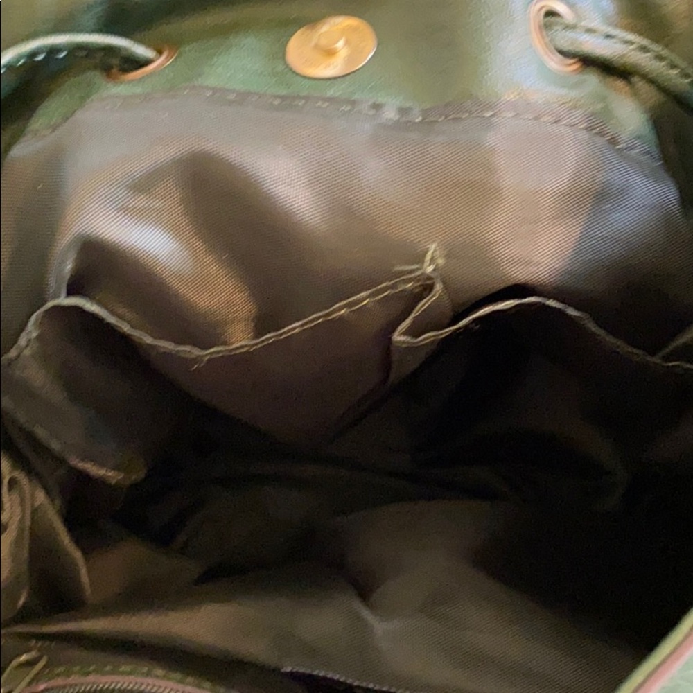 BUENO Shoulder bag in dark green trimmed in gold! - Picture 12 of 16